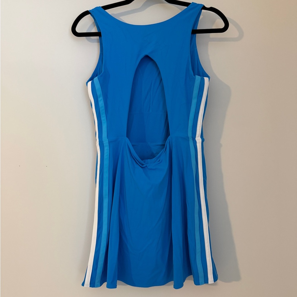 JoyLab Bright Blue Sleeveless Fit-and-Flare Dress - Picture 3 of 3